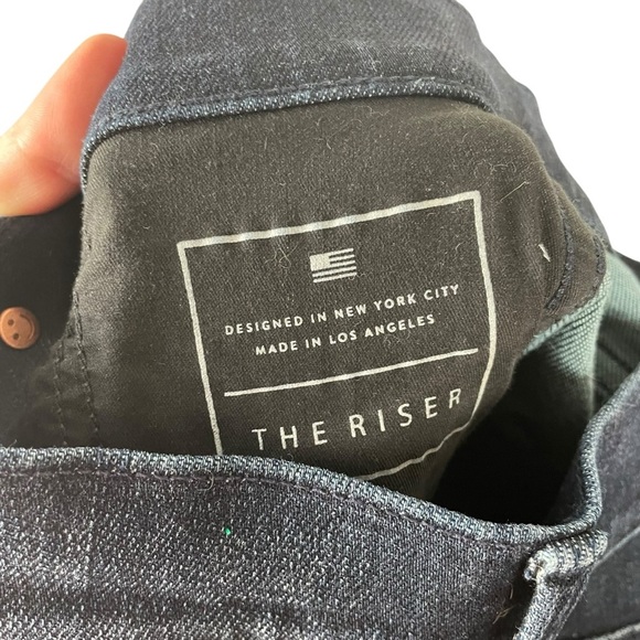 AYR The Riser Skinny Jeans Dark Wash 25x26 Made in LA - Picture 9 of 11